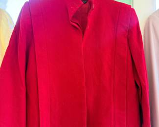 Red wool coat