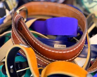 Collection of leather belts