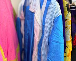 Rack of colorful clothing