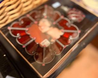 Leaded stained glass decorative box