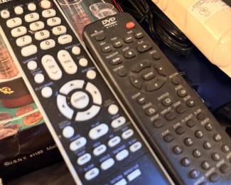 Remote controls and stereo receiver