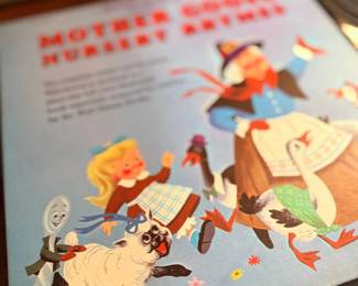 Vintage Mother Goose nursery rhymes book