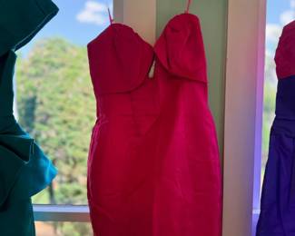 Red vintage cocktail dress