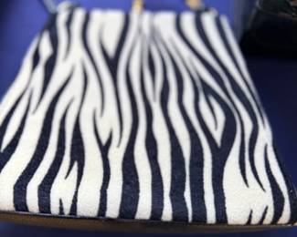 Zebra print handbag