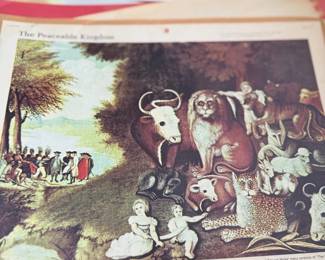Peaceable Kingdom art print with animals