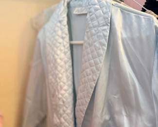 Satin quilted robe