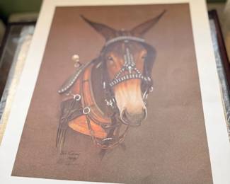 Vintage horse print, Papa's Pal