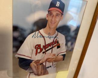C1 Signed Warren Spahn Milwaukee Braves