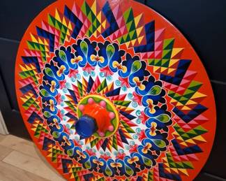Costa Rican oxcart wheel