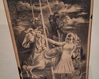 Aaron Bohrod's "End of the Ride" lithograph