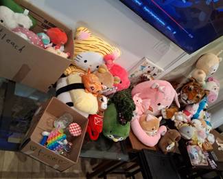 8yr old selling her wares - hello kitty, stuffies, squishies, mystery boxes kittens donuts cinnamoroll labubu lafufu