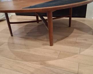 Barney Flagg's Drexel "Parallel" walnut with black inlay pic 2 of 3