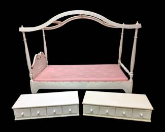 Vintage Barbie Canopy Bed  Furniture