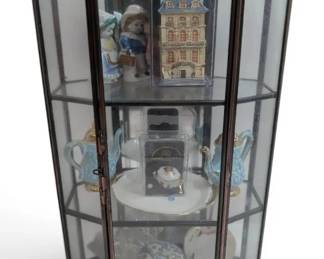 Mirrored Glass Trinket Hanging Wall Shelf