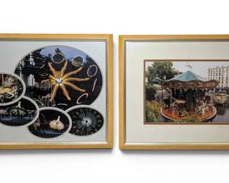 Framed Amusement Park Photographs  Signed  Numbered