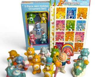 2000s Care Bears Ornaments, Figures,  Stickers