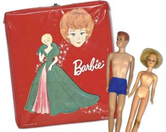 Vintage Barbie Box w 1960s Allan, Francie,  Accessories