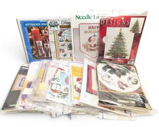 Christmas CrossStitch Needlepoint Kits 2  Santas, Trees,  More