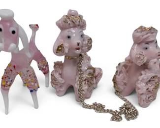 Pink Porcelain Poodles  More