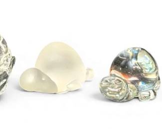Pilgrim  More Glass Turtle Paperweights