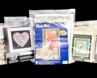 Crane  More CrossStitch Needlepoint Kits  Partially Finished