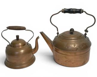 Two Copper Teapots