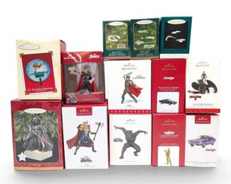 Marvel, Star Trek  More Hallmark Ornaments