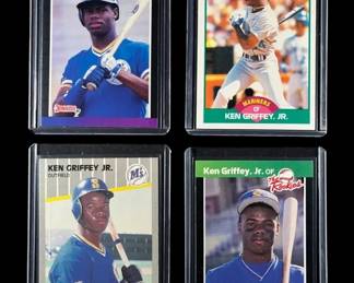 Ken Griffey Jr.  Rookie Card Lot 4 cards.