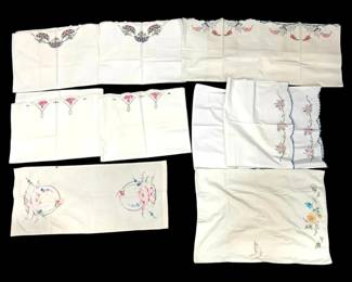 Embroidered Pillow Cases  Towel
