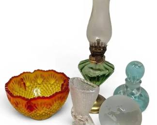 ST. Clair Glass Perfume Paperweight  More