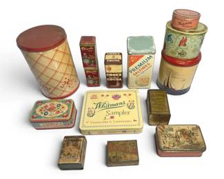 Vintage Food Tins And More