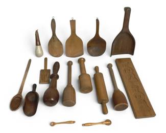 Primitive Wood Kitchen Utensils