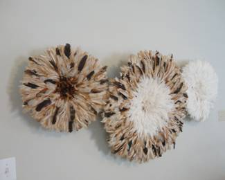 Juju African Wall Boho Feather Hats (18"/32"/22")