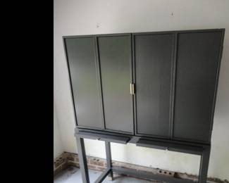 Tall free standing Bar/Display Cabinet
