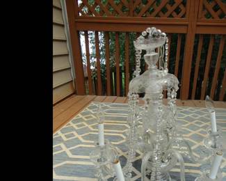 Vintage Glass Chandelier