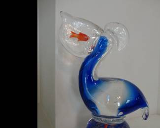 Murano Glass Pelican Figurine