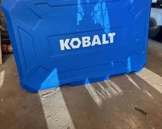 Kobalt Blue Plastic Tool Case