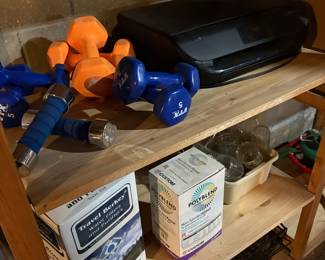 VTX by Troy 5 lb Dumbbells and Travel Berkey Water Filter System