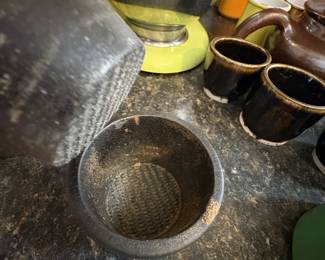 Cast Iron Mortar and Pestle Set