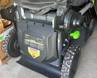 EGO LM20208P 50V Power Mower - IT turns and cuts grass. The self-propulsion does not work, so you have to push it. The part cost $150 or so.
