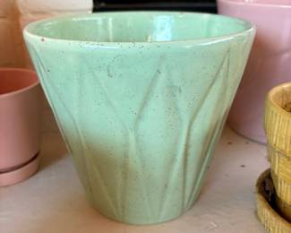 Bauer Pottery Swirl Planter