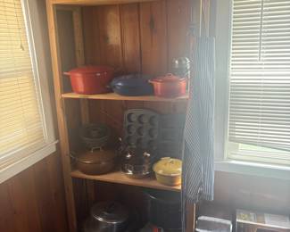 Assorted Enamel Cast Iron Cookware and Kitchenware