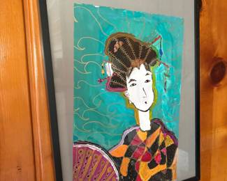 Framed Artwork of a Geisha by Laura P. or similar
