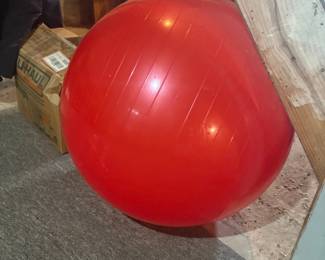 Red Exercise Ball
