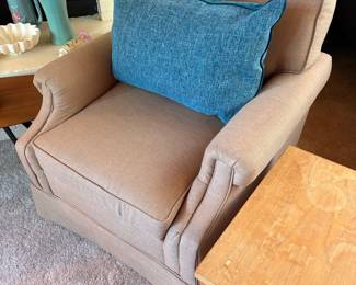 Mid-Century Modern Upholstered Armchair