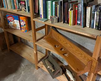 Assorted Books, Jenga, and 'Which Came First? Chicken or Egg?' Board Game