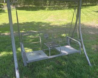 Vintage Metal Patio Swing