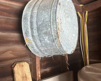 Galvanized Metal Wash Tub