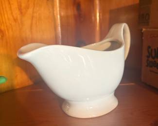 White Ceramic Gravy Boat