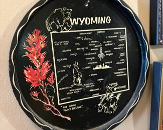 Wyoming Map Souvenir Tray